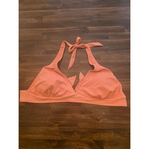 Amazon Essentials Other - Amazon Essentials Bikini Top Coral Pink Size XL Halter Tie Neck NWT
